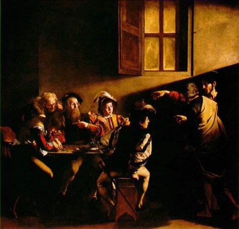 Caravaggio_calling_Matthew
